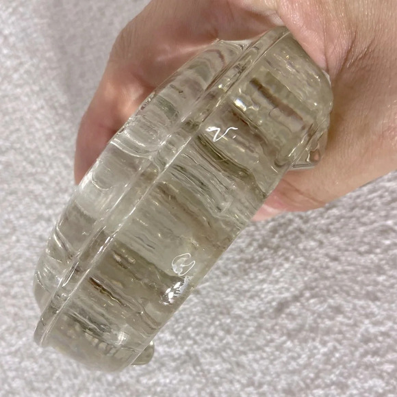 Vintage Clear Glass 13 Hole Flower Frog Flower Holder Stem Holder Arrangement - Picture 4 of 11